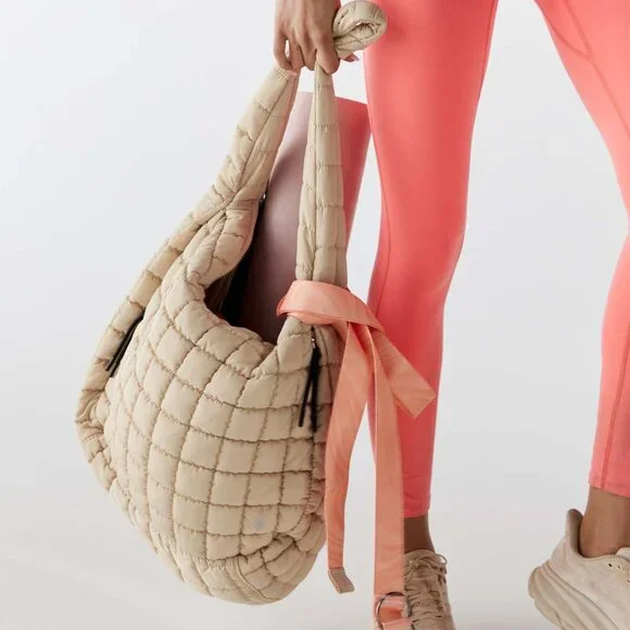 Free People Movement Quilted Carryall Bag - Off White - Picture 10 of 13